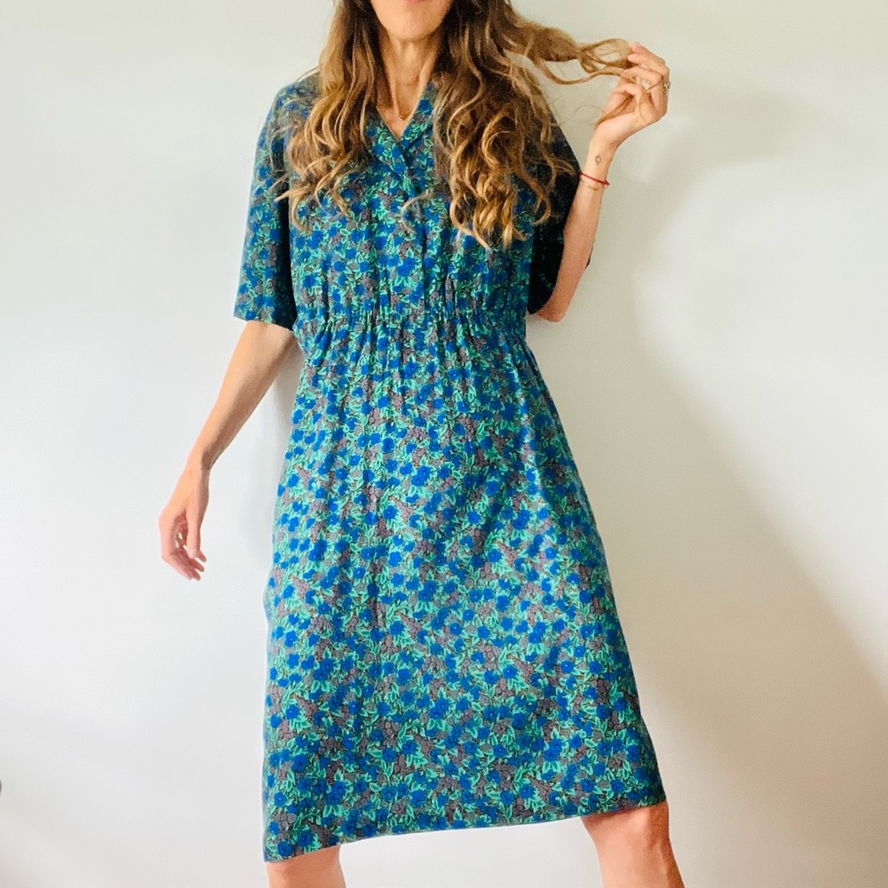 Vintage Floral Day Dress